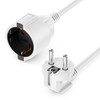 Extension earthing contact plug (type F) 90° - earthing contact