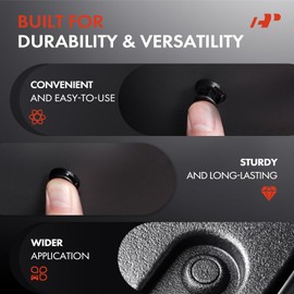 A-Premium 20PCS Nylon Hood Weatherstrip Retainer Clips Compatible with Mitsubishi Outlander, Mirage, Lancer, Eclipse, Galant, Endeavor & Dodge Avenger & Chrysler Sebring & Eagle Summit & Plymouth Colt