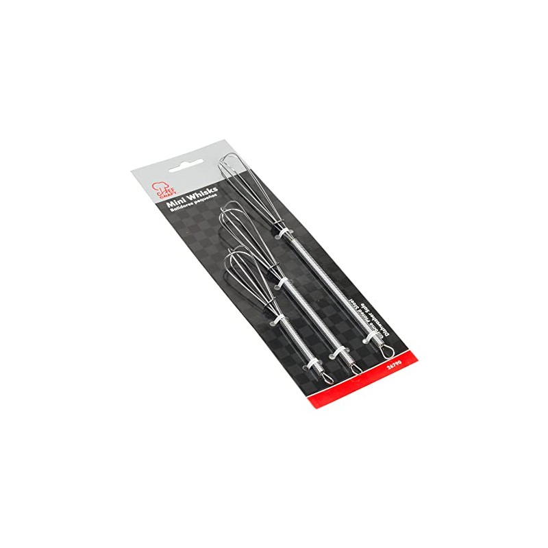 Chef Craft Classic Mini Sturdy Whisk, 5.5, 7, and 9