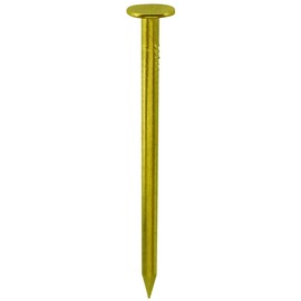 Daido Hunt HP Brass Nails, Flat 0.6 x 0.7 inches (1.5 x 19 mm), 65 Pieces