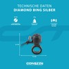 CONTEC Diamond Bing Bike Bell with Handlebar Clamp 22.2mm Diameter