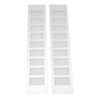 2 Pcs Air Vent Ventilation Grille Aluminium Alloy Rectangular Vent