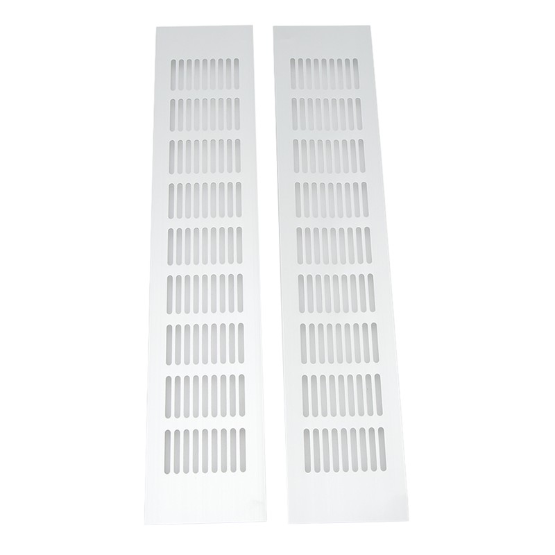 2 Pcs Air Vent Ventilation Grille Aluminium Alloy Rectangular Vent