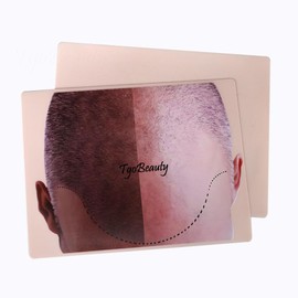 1pc Male Scalp Micropigmentation Practice Skin Man Bald SMP Training Pad with Hairline Design for Hair Tattoo Practice SMP Skin