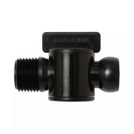 Loc-Line ½" Male NPT Valve 1/2" Valve for Loc-Line Plumbing Part 39852-BLK