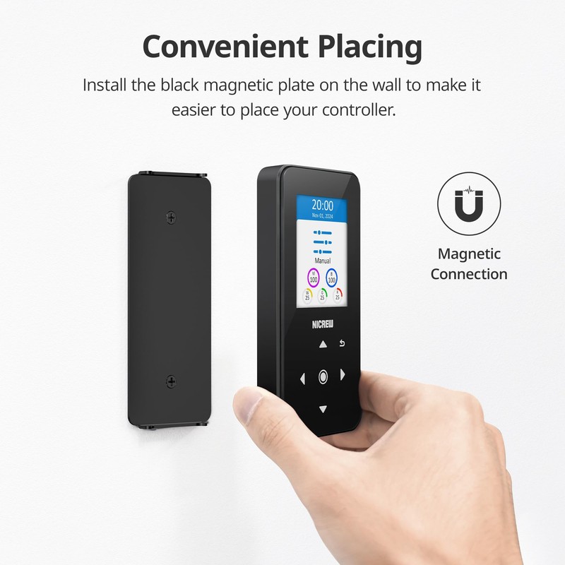 NICREW HyperReef Gen 2 Controller, 5-Channel Control Touch Button 2.4