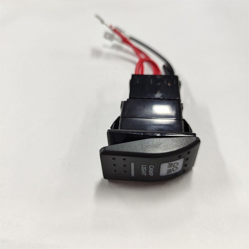 Marine Rocker Switch - Camera Switch with Pre-Wired Backing Orange/Amber