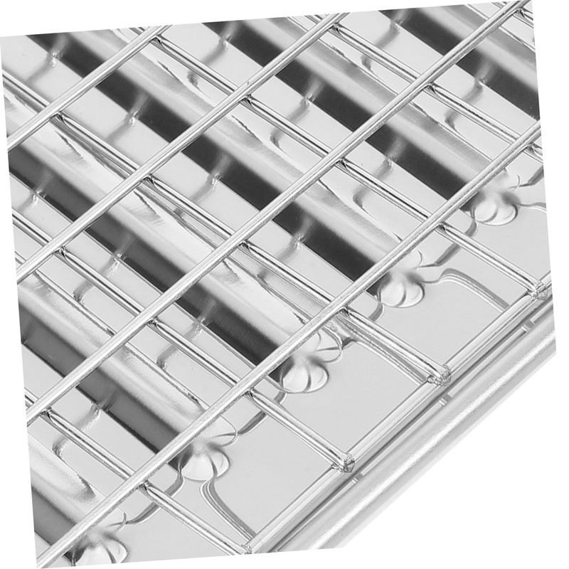 Alipis Stainless Steel Baking Pan Set Racks Roasting Baking Oil-draining