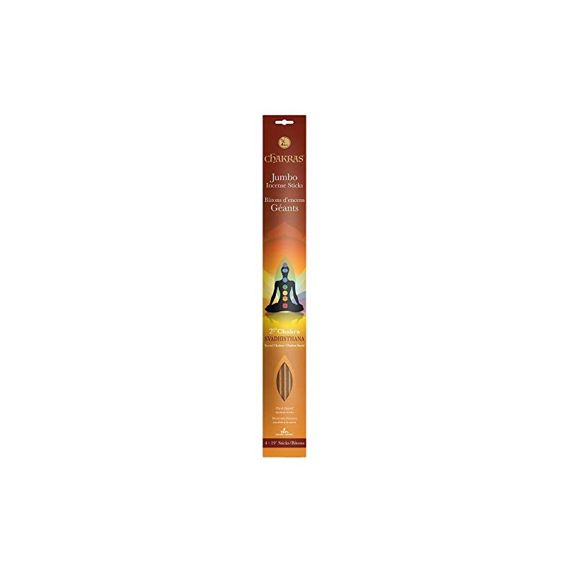 7 Chakras Natural Meditation Jumbo Incense Sticks - Sacral Chakra