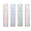 Karjiaja 4 PCS Plastic Folding Ruler 30Cm Transparent Ruler Geometric