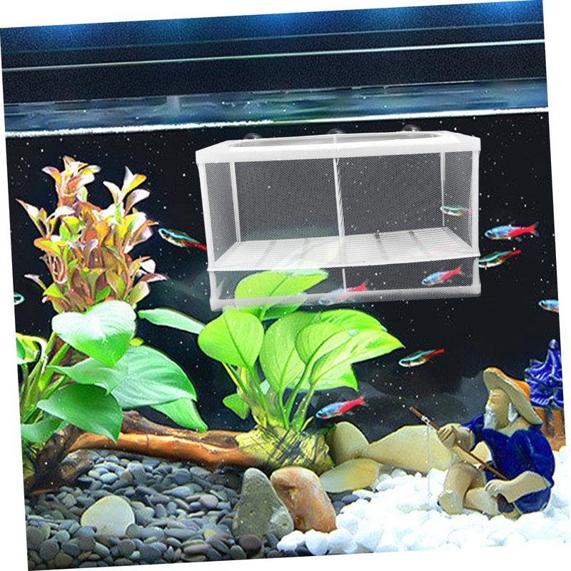 Sosoport Aquarium Fish Breeder Box Mesh Fish Isolation Tank for