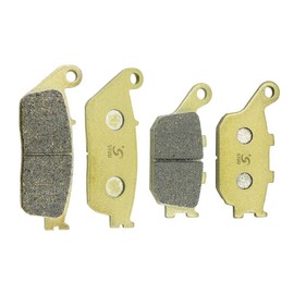 S SYUU Copper Fibre Motorcycle Brake Pads Front Rear Compatible with Honda VTX 1300 S Retro C R T 2003-2015 2009 2010 2011 2012 2013 FA196F FA174R