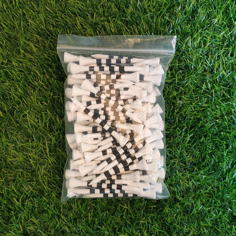 Professional Natural Ball Tees 100 Packs of 8.3cm Ball Tees