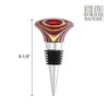 Baltique Marrakesh Collection Wine Bottle Stopper, Multicolor Leak-Proof and Reusable