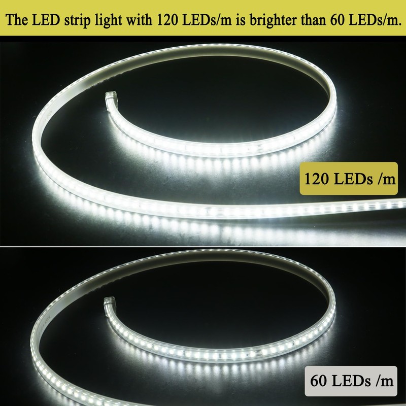 Q.Laomi LED Strip 5 m, Super Bright LED Strip 220