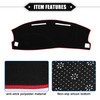 VekAuto Dashboard Cover Compatible for Dodge Charger 2005-2007, Nonslip Polyester