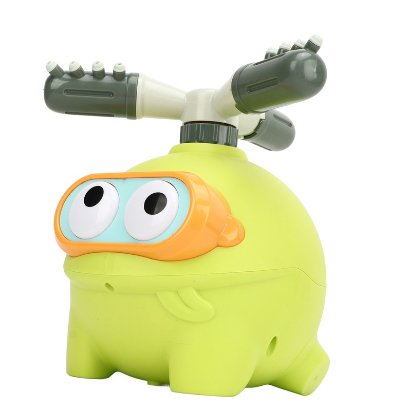 Kids Water Spray Sprinkler Rotatable Cute Frog Shape Outdoor Water
