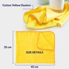 Luxury Quality Large Strong Yellow Dusters Household Cleaning Polishing Dusting