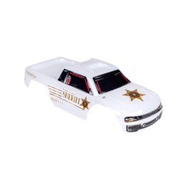 SummitLink Custom Body Compatible for 1/10 Scale RC Car or Truck (Truck not Included) (Police White)