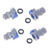RecDec 4 Pack Kitchen Faucet Hose Quick Connect Adapter with