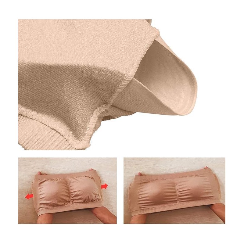 Avondii Women's Bra Set Bandeau Top Large Sizes Strapless Push