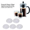 French Press Replacement Filter, 5-Piece Coffee Press Filter Made of