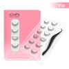 uCoolMe Lashes Cluster Lashes Strip Lashes Volumized False Eyelashes For