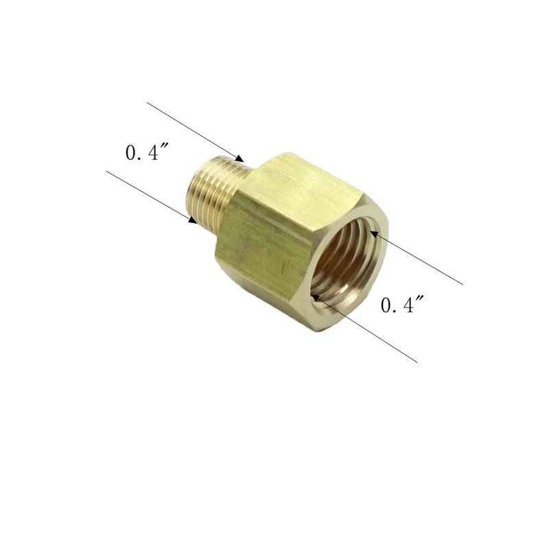 CDQBWKJGFJ 3 Pcs Brass Pipe Adapter 1/8 NPT Male x