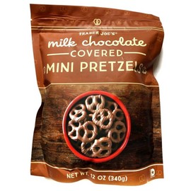 Trader Joe's Milk Chocolate Covered Mini Pretzels 12 oz