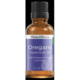 Viva Doria 100% Pure Oregano Essential Oil, Undiluted, Food Grade, 1 fl oz