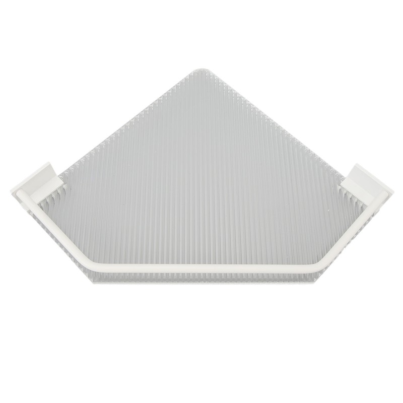 Drill Free Acrylic Bathroom Storage Shelf Space Aluminum Wall Mounted