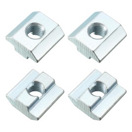 METALLIXITY Slide in T-Nut (M8 Thread) 4pcs, Carbon Steel T-Slot Nut Fastener for 4040 Series Aluminum Extrusion Profile