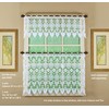 Today's Curtain Medallion Macramé Tier 36",White,35W x 36L