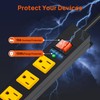ANNQUAN Metal 8 Outlet Mountable Power Strip with 1200J Surge
