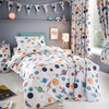 Happy Linen Company Girls Boys Kids Cosmic Planets White Toddler