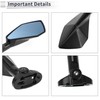RATCHROLL 1 Set Universal Motorcycle Rear View Mirrors Adjustable Bar