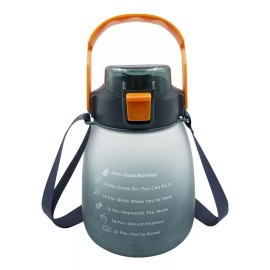 Maíz Botella Cilindro Agua Deportiva Motivacional Multicolor 1.3l