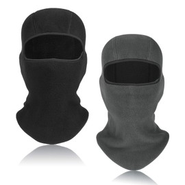 TAGVO Winter Ski Balaclava, Warm Thick Fleece Full Face Mask Cover, Windproof Elastic Ski Mask Neck Warmer, Motorcycle Cycling Face Cover Hat for Men and Women - Universal Size