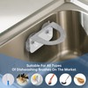 Stainless Steel Kitchen Sink Dish Brush Holder with Suction Cups,Scrub