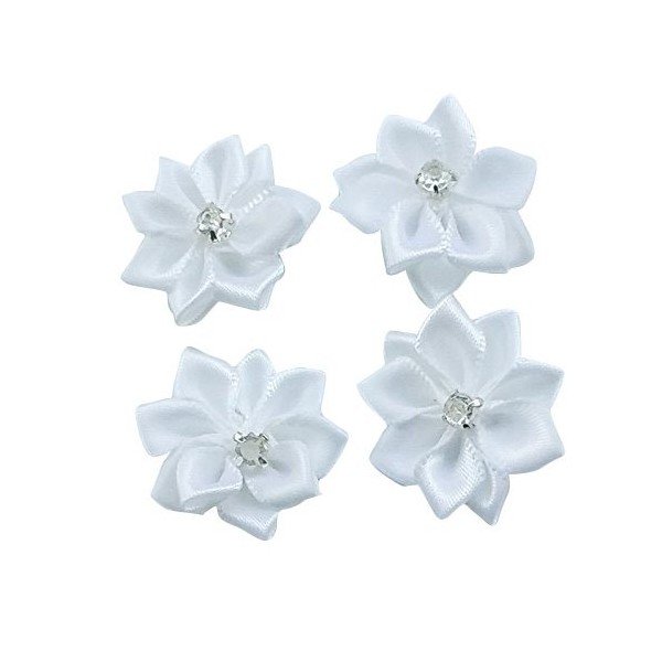 Libiline Upick More Than 26 Colors 40PCS Satin Ribbon Flowers