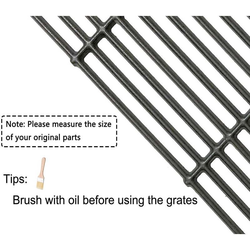 C6505A(4-Pack) 19 3/4" Cast Iron Cooking Grid Grates Replacement for