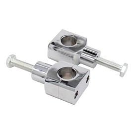 1"(25mm) Motorcycles Handlebar Risers Aluminum Chrome Universal Motorcycles Risers for Harley for Yamaha for Suzuki for Honda for Kawasaki 2PC(1Pair)