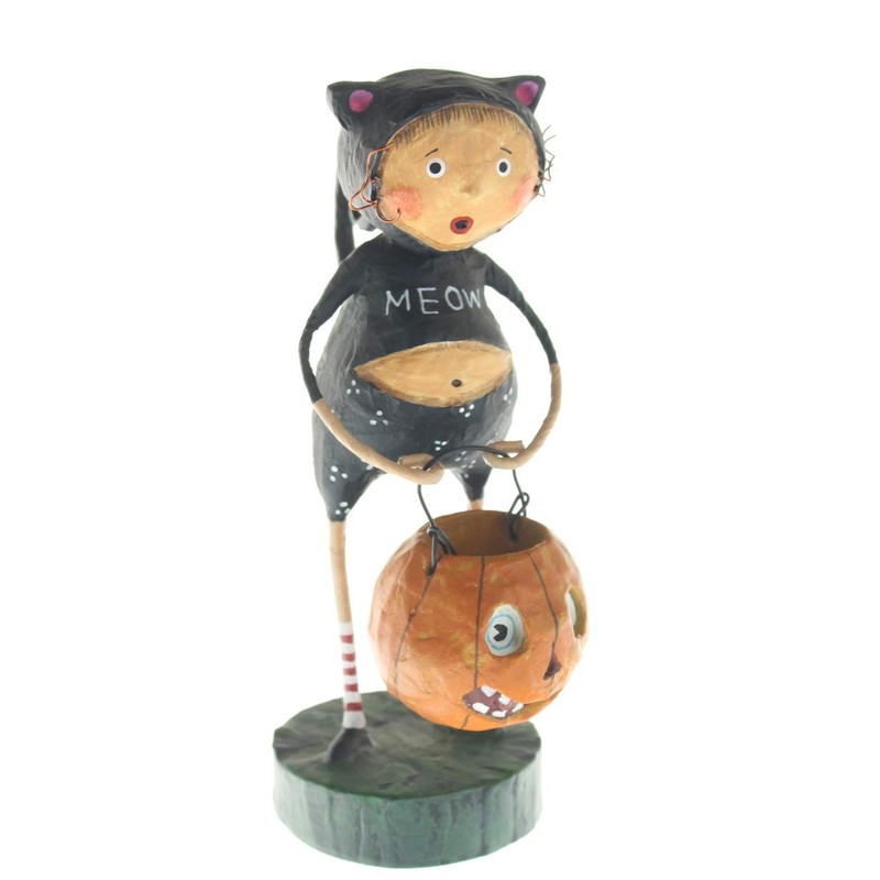 Lori Mitchell Fraidy Cat Figurine 6"
