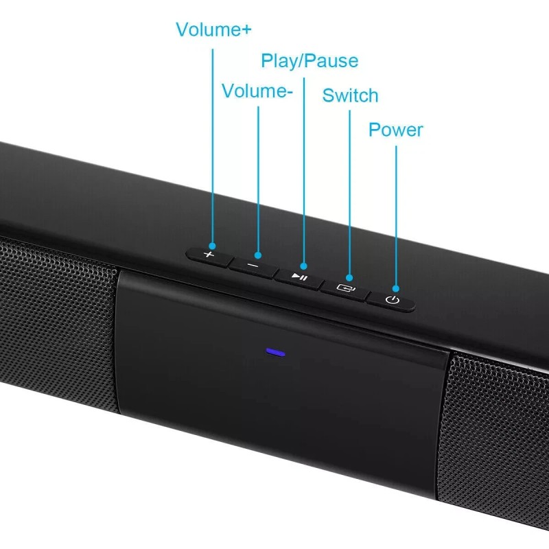Universal Surround Sound Bar Wireless Bluetooth Stereo Speakers TV Home