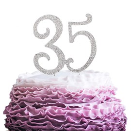 Decoración para tarta LINGPAR con cristales brillantes (35-oro)