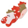 Sigikid Baby Girls Socks Set 3 Pairs, Red/Pink/Green, 3-4.5