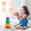 Mineup Spinning Stacking Toys, Rainbow Tower, Kids Stackable Spinning Toy,
