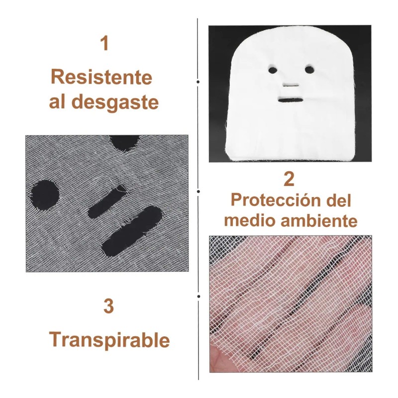 Mascarilla 100pza Gasa Algodón Faciales