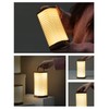 ZBOLE Bedside Table Lamp for Bedroom, Vertical Accordion Lamp with