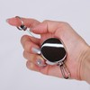 Retractable Wire Reel Keychain Pin-On Reel Keyring Key Holder 3ea